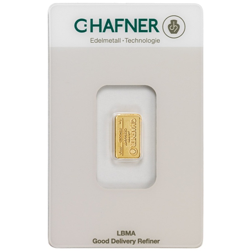 C Hafner 1 Gram Gold Bar From 102 10