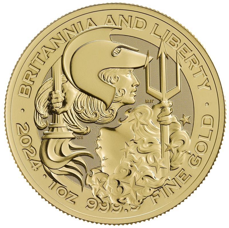 2024 Britannia Liberty 1oz Gold Coin From 2 267