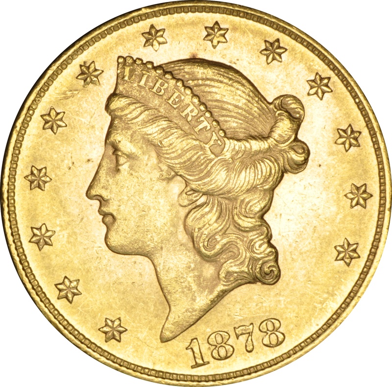 1878 $20 Double Eagle Liberty Head Gold Coin, Philadelphia - 2 252 €