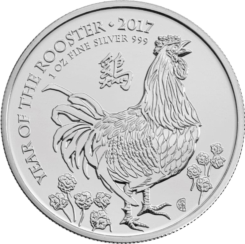 2017 Year of the Rooster Silver Coin - From 33,32 €