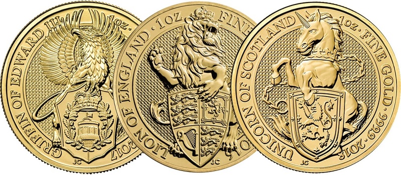 1oz Gold Coins Best Value | BullionByPost - From 2 282