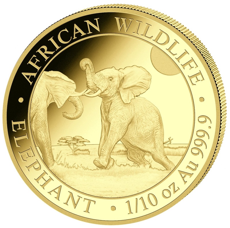 2024 Elephant 1 10oz Gold Coin BullionByPost From 307 60