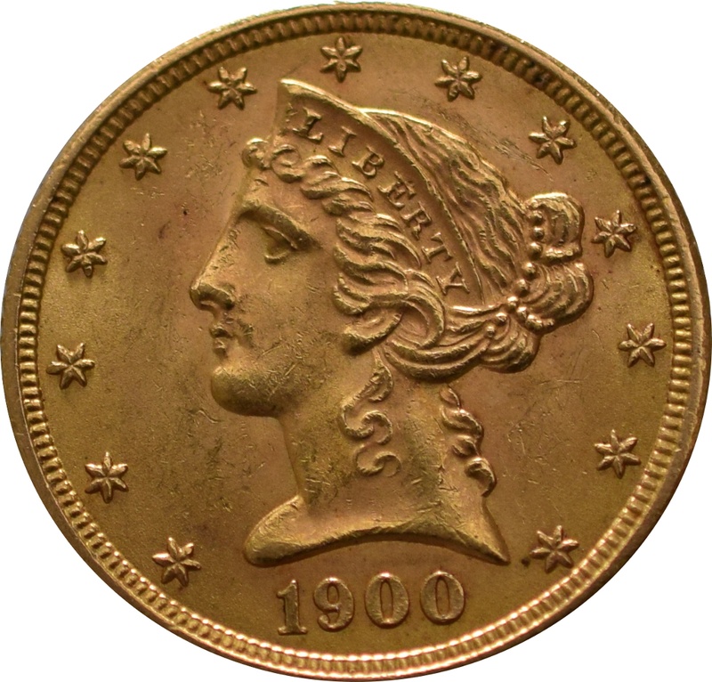 American Gold Half Eagle 5 Liberty Head 659 50