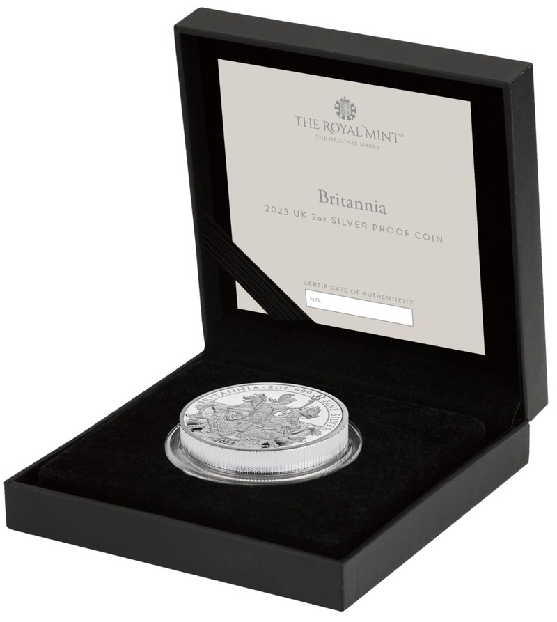 2023 Britannia Proof 2oz Silver Coin 