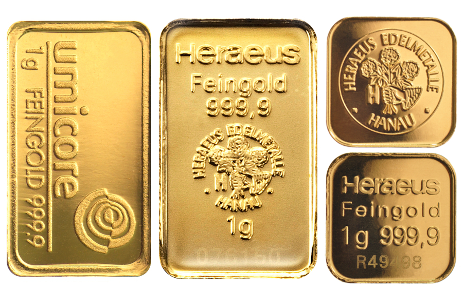 Sell 1 Gram Gold Bars - Up to 44 â¬ - Sell 1g Gold Bars at Market Leading Prices | BullionByPost